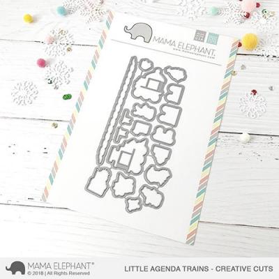 Mama Elephant Creative Cuts - Little Agenda Trains